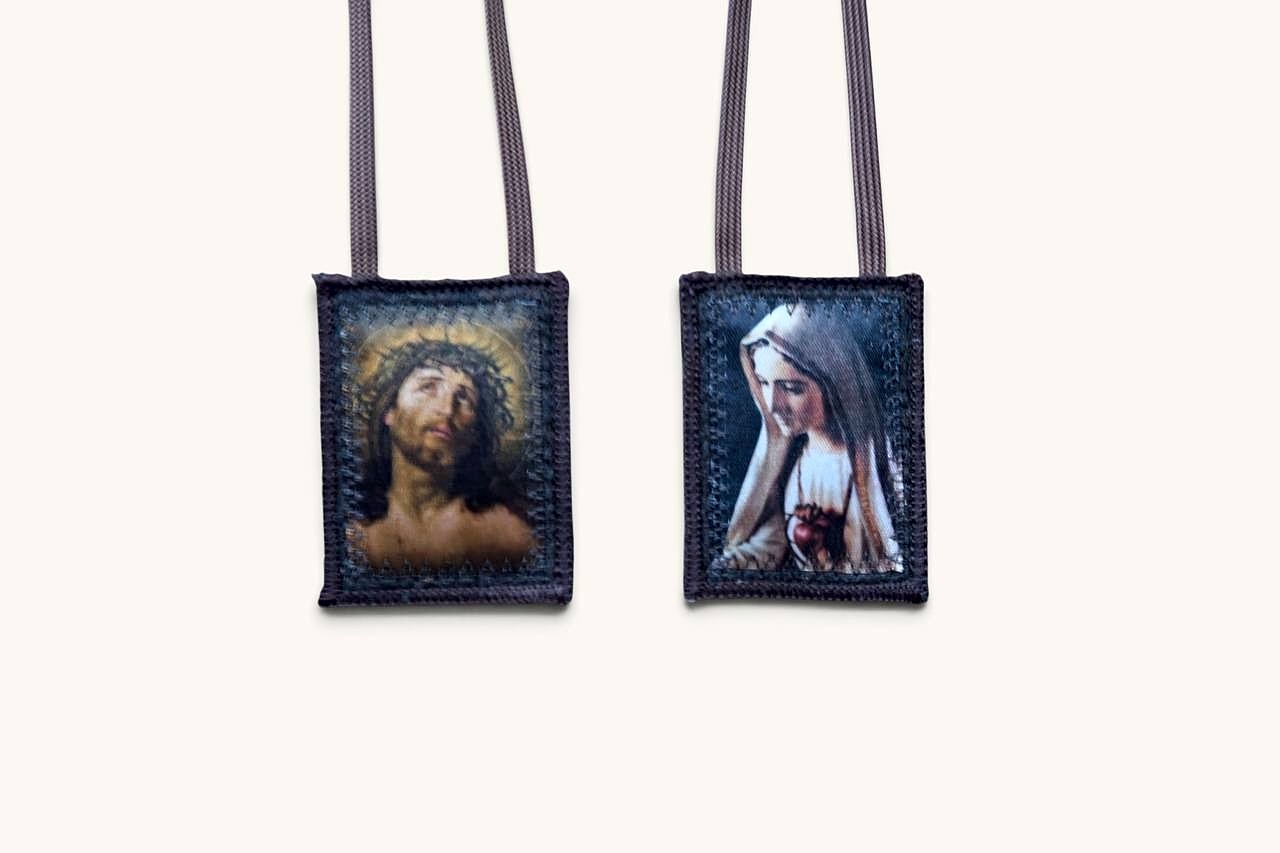 Brown Scapular of Christ Crowned with Thorns and the Sorrowful Heart of Mary